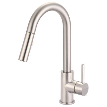 Olympia Faucets K-5080 i2v 1.5 GPM 1 Hole Kitchen Faucet - Brushed Nickel