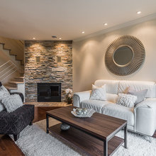 Corner fireplace