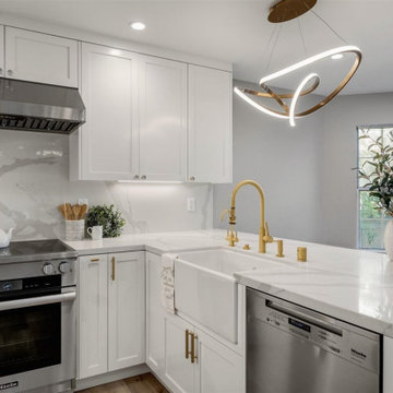 Calcatta Gold- Kitchen and First Floor Remodel