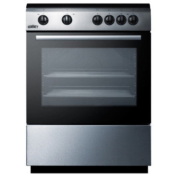Summit CLRE24 24"W 2.4 Cu. Ft. Capacity - Black / Stainless Steel