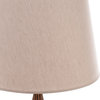 Malia Carved Wood Floor Lamp With Shade