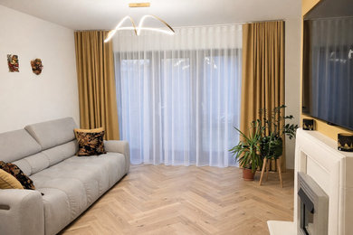 Living room - contemporary living room idea in Dublin