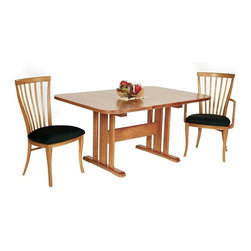 Natural Vermont Cherry Trestle Table - Dining Tables