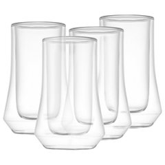 JoyJolt Set of Four 2.5-oz Cosmos Crystal Shot Glasses 