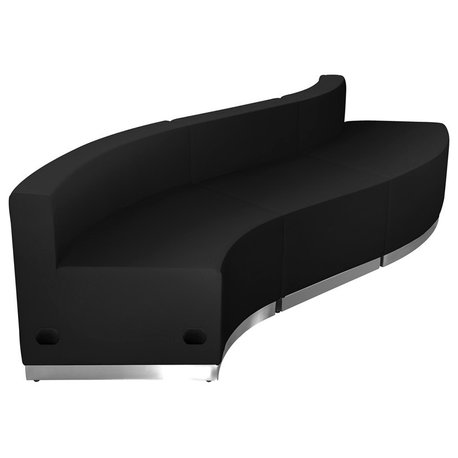 Hercules Alon Series Black Leather Reception Configuration, 3 Pieces