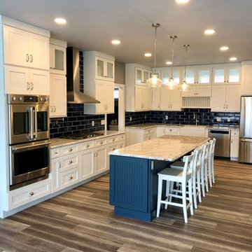 Dura Supreme Craftsman Beaded Cambria Summerhill Painted Cabinets