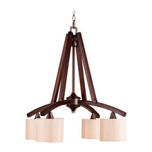 wood chandelier