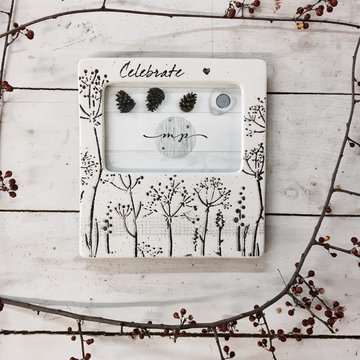 Baby's Breath Tabletop Ceramic Photo Frame