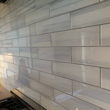 Glass subway Tile Backsplash