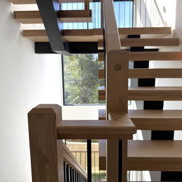 Project #139 | Four Story Modern Floating Staircase