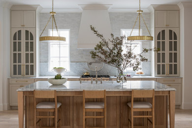 Example of a beach style kitchen design in Dallas