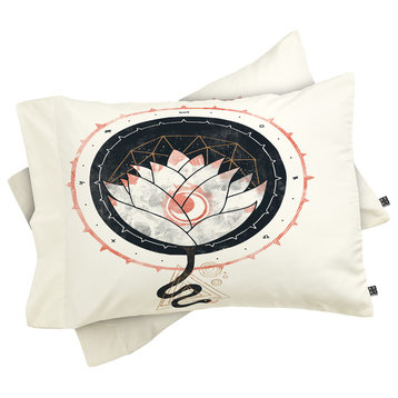 Deny Designs Hector Mansilla Lotus Pillow Shams, King