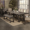 Alpine Furniture Newberry Extension Dining Table, Salvaged Gray 1468-22