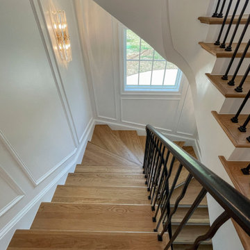 Project #106 | Winding Staircase with Modern Balustrade