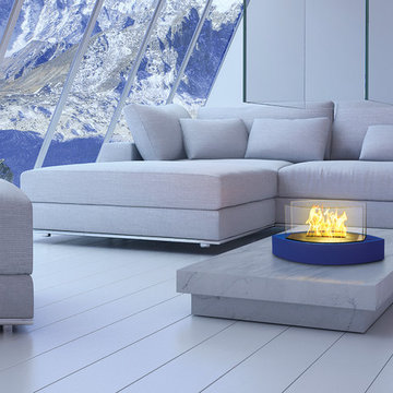 Blue Lexington Tabletop Fireplace