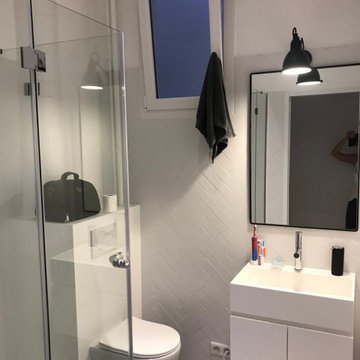 Appartement familial-Pereire-salle de douche