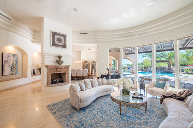 Living room - transitional living room idea in Phoenix