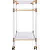 Janiston Acrylic Bar Cart - Gold