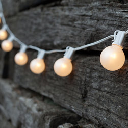 Outdoor Patio String with G50 White Lights - Outdoor Rope And String Lights