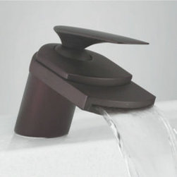 Oil Rubbed Bronze Waterfall Bathroom Sink Faucet T0701B - Bathroom Sink Faucets
