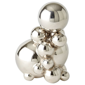 Bubble Orb Holder, Nickel WithNickel Sphere, Large