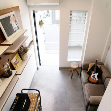 間口2.7mでも明るくて快適な狭小3階建て