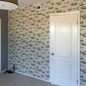 Cities Toile Parchment Installation