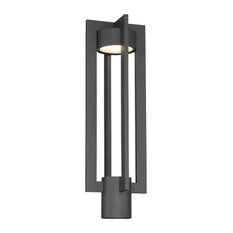 50 Most Por Contemporary Motion Sensor Outdoor Lights For 2018 Wac Lighting Pm W48620 Chamber Single Head Post Light Outdoor
