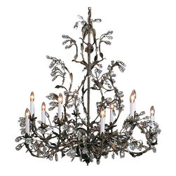 Inviting Home Inc. - Wrought Iron Chandelier With Swarovski Crystal - Chandeliers