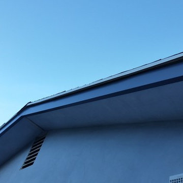 Fascia Wrap, Custom Sectional Slant Back Box Gutters in Studio City