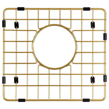 Sink Protector Matte Gold 304 Stainless Steel, Sink Bottom Grid, 13x12