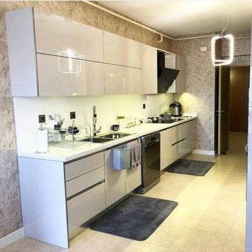 White Custom Kitchen Cabinet