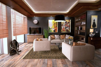 Inspiration for a contemporary home design remodel in Vancouver