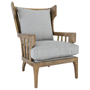 Lawrence Accent Chair Striped by Kosas Home