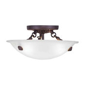 Livex Lighting Oasis Ceiling Mount in Bronze