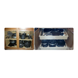 Slide Out Shelves - Kitchen Drawer Organizers