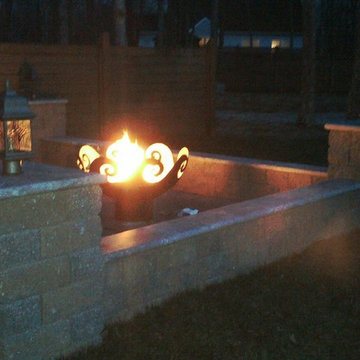 Waves O' Fire 37 inch Sculptural Firebowl™, Marmora, NJ