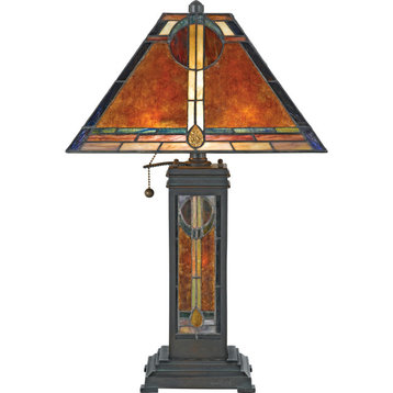 Quoizel NX615T New Mexico 2 Light 24" Tall Table Lamp - Valiant Bronze