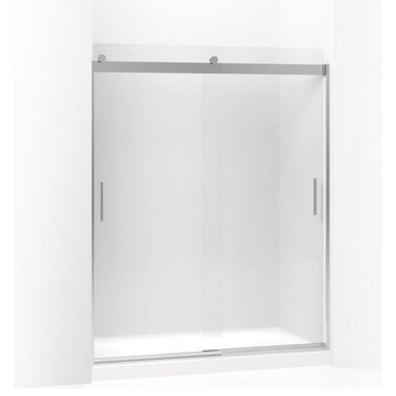 Kohler Levity Sliding Shower Door, 74" H X 56-5/8 - 59-5/8" W, Bright Silver