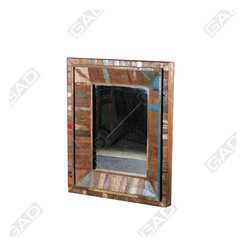 STREAKED WOODEN MIRROR FRAME - Furniture