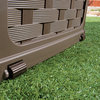 Starplast 88 Gallon Plastic Deck Box, Mocha/Brown