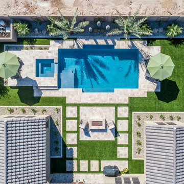 Tropical Pool & Landscape in Queen Creek