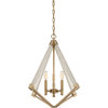 Quoizel VP5203WS Three Light Foyer Pendant Viewpoint Weathered Brass