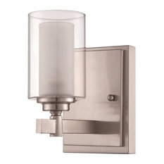 Craftmade Celeste 1-Light Wall Sconce, Brushed Polished Nickel