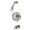 Hardware House Tub and Shower Faucet, Satin Nickel