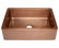 Lange 30" Farmhouse Copper Single Bowl Kitchen Sink