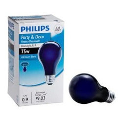 Philips 75-watt A19 Black Lightbulb - Light Bulbs