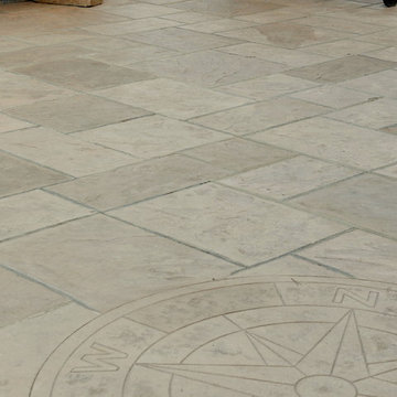 Zero Shine Stamped Concrete, Garden Stone