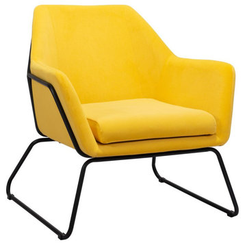 The Yellow Accented Jose Accent Chair, Belen Kox