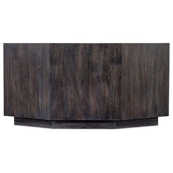 Hooker Furniture Commerce & Market Wood Honeycomb Cocktail Table in Black